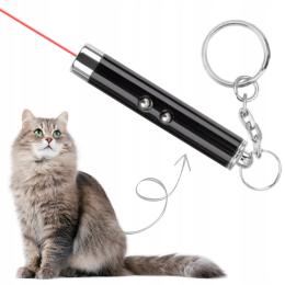 Laser brelok wkaźnik laserowy zabwka dla kota