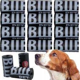 Mocne grube czarne Worki kupy Psa Odchody Duży Zestaw 300 Sztuk