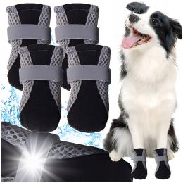 Buty Dla Psa Wodoodporne Skarpetki Antypoślizgowe dla Psa Zimowe na Rzep XL