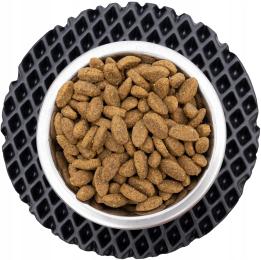 Podkładka okrągła pod miskę dla psa lub kota Czarna Fi16