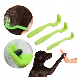 Przyrząd Do Usuwania Kleszczy Psa Kota Pęseta Haczyk Zestaw 3SZT.