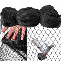 Siatka Na Balkon Dla Kota Na Ptaki Gołębie Mocna Pleciona 20G Czarna 3X4M