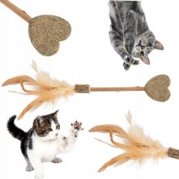 Matatabi Lolly Zabawka Dla Kota W Kształcie Serca 23CM Z Piurami I Kocimięt