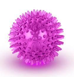 Piłka dla psa masuje zęby jeżyk z kolcami Led