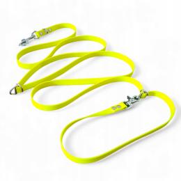 Smycz wodoodporna przepinana regulowana 2,5m Hexa plaster miodu 20mm żn