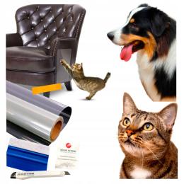 Folia Ochronna Drzwi Meble Przeciw Drapaniu 150x50cm Drapak Pies Kot Gruba