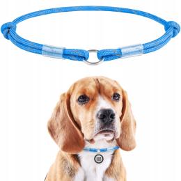 Sznurek dla adresówki, odblaskowy, r. S, niebieski