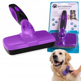 Szczotka Zgrzebło Czesania Psa Kota Samoczyszcząca Dobrze Wyczesuje Sierść