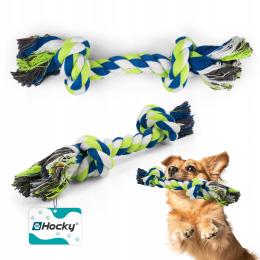 Hocky zabawka dla psa sznur, gryzak, szarpak bawełniany 27,5cm