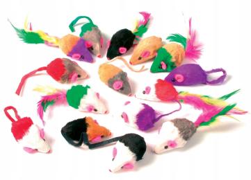 Zolux Zabawka dla kota zestaw 24 małych myszek