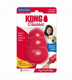 Kong Classic M 7-16kg czerwony gryzak