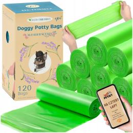 Woreczki Worki Na Psie Odchody Kupy Biodegradowalne 120 Sztuk Bio Zwierząt