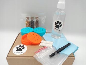 Zestaw Startowy Do Nosework puszki Pla próbki zapachowe płyn pęseta dla psa
