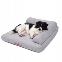 Legowisko kanapa dla psa Truelove Sofa jasnoszary M (70 x 55 cm)