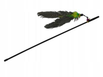 Wędka zabawka dla kota Bird zabawka z piórkiem na druciku latający ptak