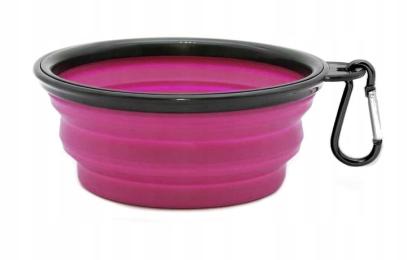 Składana miska silikonowa turystyczna dla psa 1L