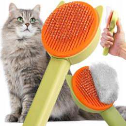 Szczotka Dla Psa I Kota Do Sierści Krótkiej Długiej Samoczyszcząca Grzebień