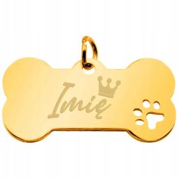 Stylowa Adresówka dla Psa Brelok Imie Grawer