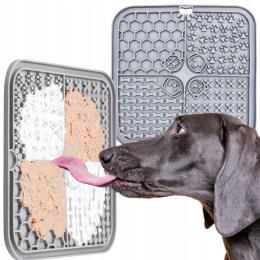 Uspokajająca mata do karmienia dla psa i kota silikonowa tacka do lizania