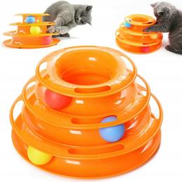 Wieża Z Piłeczkami Zabawka dla kota Interaktywna