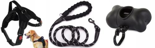 Mocne szelki bezuciskowe dla psa XL oraz Mocna Smycz 150 cm