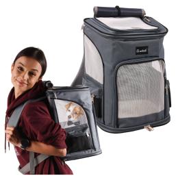 Plecak Nosidełko Dla Psa Kota Transportowy Usztywniany Szeroki Spód Komfort