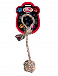 Piłka Na Sznurku Szarpak Z Piłką Gryzak Dla Psa Mocny 5 x 27 cm