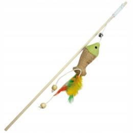 Pet Nova Kot Wędka z Rybką i Piórkiem 40cm