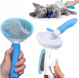 Szczotka do sierści dla psa kota samoczyszcząca grzebień