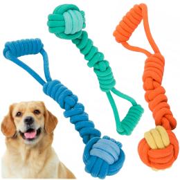 Zabawka Dla Psa Gryzak Szarpak Sznurek Bawełniany Mocny 38CM Do Aportowania