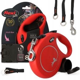 Smycz Psa Automatyczna 8m Taśma Pojemnik Woreczki na Psie Odchody Multi Box