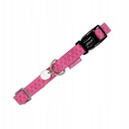 Obroża Pies Kot Regulowana Mac Leather 15mm Fuksja