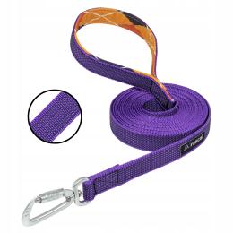 Smycz dla dużego psa linka treningowa gumowana 5m fioletowa Rascal
