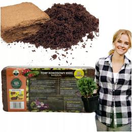 Torf Kokosowy Naturalna Ściółka Do Terrarium Podłoża Dla Roślin 650 G 8 L