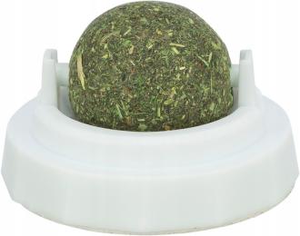 Trixie kulka piłka z kocimiętki z uchwytem zabawka kota 5cm do przyklejenia