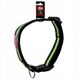 Pet Nova Obroża Nylonowa odblaskowa XL Czarny