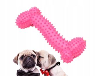 Nuxie Zabawka gumowa dla psa gryzak kość aport 11cm