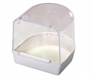 2GR Akrylowy Basen z żerdką do klatki dla małych papug rozm.S Kolor Mix