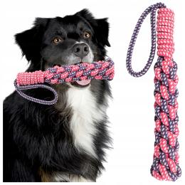 Mocny Szarpak Gryzak Sznur Duża Zabawka Dla Psa XXXXL 45 CM Z Supłami Mocna