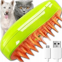 Szczotka Parowa Dla Kota Psa Zwierząt Elektryczna Do Pielęgnacji Sierści