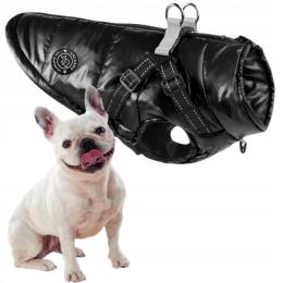 Ubranko Dla Psa wodoodporna kurtka z Szelkami Star zimowa czarna 5XL