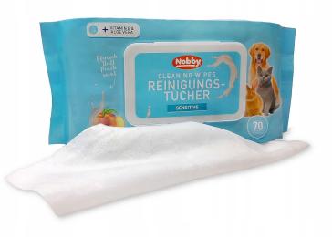 Chusteczki nawilżane łapy sierść Nobby Cleaning