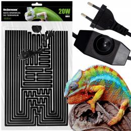 Mata Grzewcza Do Terrarium Z Regulacją Temperatury 20W 42x28cm