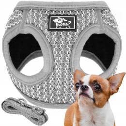 Mocne Szelki Bezuciskowe Smycz Z Odblaskiem Dla Małego Psa Kota Oddychające