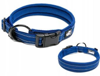 Obroża Dla Psa Odblaskowa Truelove Active Delikatna Wytrzymała Granatowa M