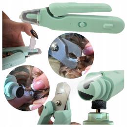 Obcinaczki Z Oświetleniem Led I Pilnikiem Do Pazurów Psa Kota Akumulator