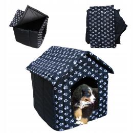 Budka Z Materiału psa kota Składany Domek średnia buda czarna kojec XL R.3