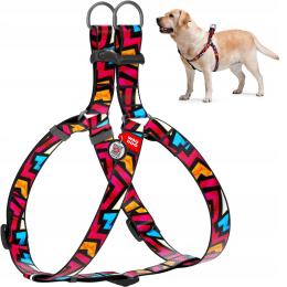 Szelki dla psa, rysunek Graffiti, 50-80 cm 20 mm