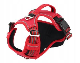 Szelki dla psa, Buldog, Jack Russel, Guard, Easy-walk, Czerwone rozm. S