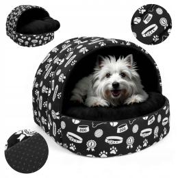 Legowisko Wodoodporne Domek Dla Kota Buda Dla Psa Budka Z Poduchą M 55x50cm